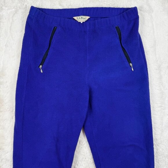 Men’s Vintage 90s LL Bean Outdoor Fleece Jogger Sweat Pants Size Medium Purple - Picture 1 of 8